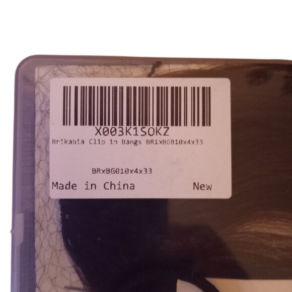 100% Real Human Hair Wispy Bangs - Clip In Wispy Bangs - Dark Brown - Picture 5 of 7